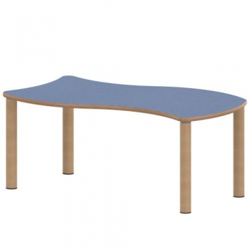 Tisch ZALOTTI mit Linoleum-Belag
