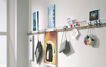 Bilderklemmleiste weiß 100 cm