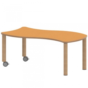 Tisch ZALOTTI mit Linoleum-Belag