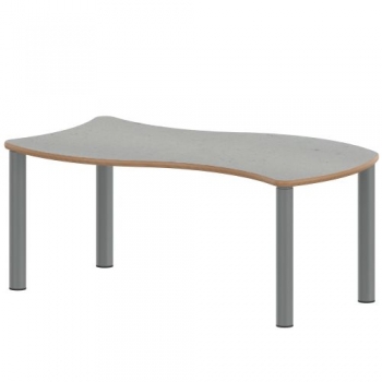 Tisch ZALOTTI mit Linoleum-Belag