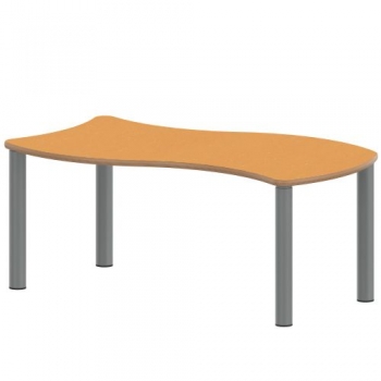 Tisch ZALOTTI mit Linoleum-Belag