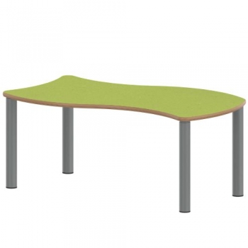 Tisch ZALOTTI mit Linoleum-Belag
