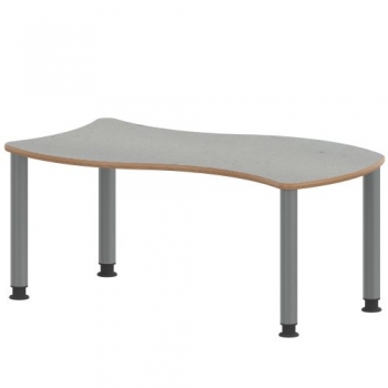 Tisch ZALOTTI mit Linoleum-Belag