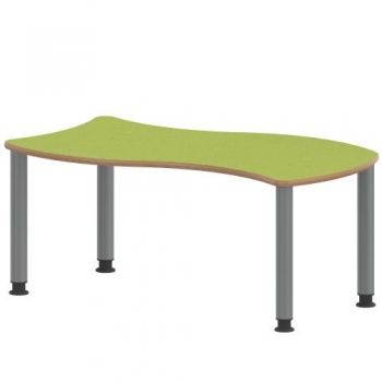 Tisch ZALOTTI mit Linoleum-Belag