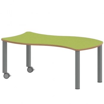 Tisch ZALOTTI mit Linoleum-Belag