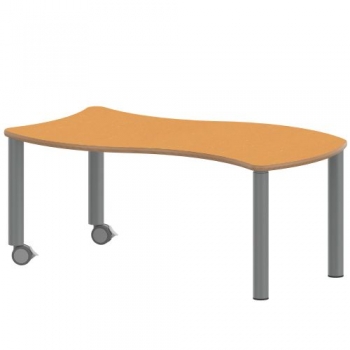 Tisch ZALOTTI mit Linoleum-Belag