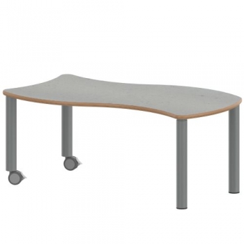 Tisch ZALOTTI mit Linoleum-Belag