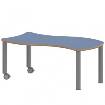 Tisch ZALOTTI mit Linoleum-Belag