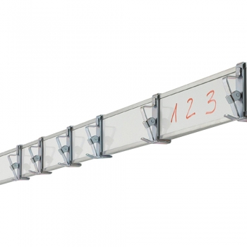 Bilderklemmleiste 100 cm Stahl weiß, magnethaftend