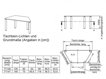 Tisch ZALOTTI mit Schichtstoff-Belag