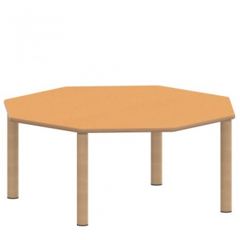 Tisch ZALOTTI mit Linoleum-Belag