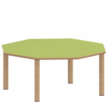 Tisch ZALOTTI mit Linoleum-Belag
