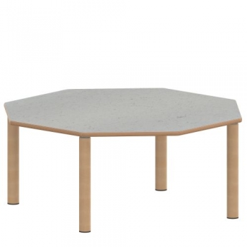 Tisch ZALOTTI mit Linoleum-Belag