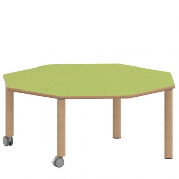 Tisch ZALOTTI mit Linoleum-Belag