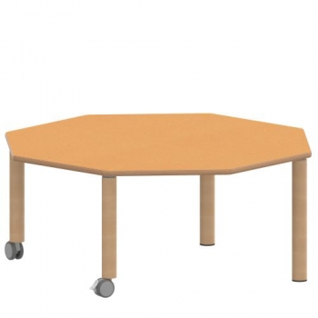 Tisch ZALOTTI mit Linoleum-Belag