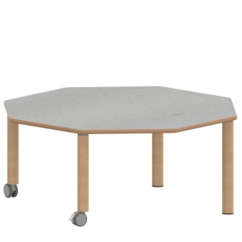 Tisch ZALOTTI mit Linoleum-Belag