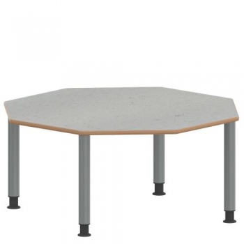 Tisch ZALOTTI mit Linoleum-Belag