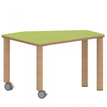 Tisch ZALOTTI mit Linoleum-Belag