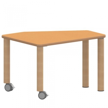 Tisch ZALOTTI mit Linoleum-Belag