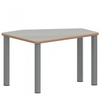 Tisch ZALOTTI mit Linoleum-Belag