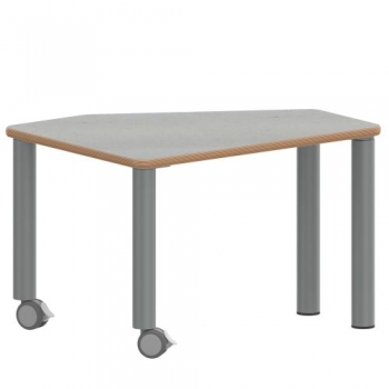 Tisch ZALOTTI mit Linoleum-Belag