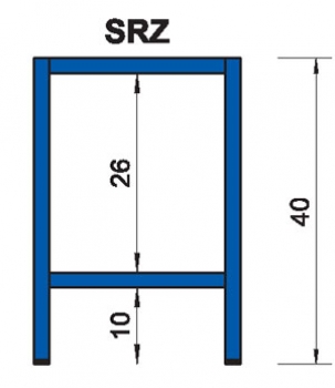 Grundregal 100 cm für hohe Schuhe SRZ