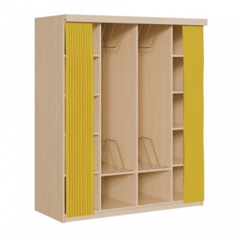 Liegepolsterregal mit Vorhang für 130-150 cm lange Polster, mit Fächern