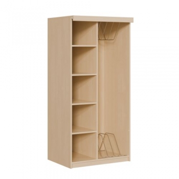 Liegepolsterregal für 160 cm lange Polster, mit Fächern