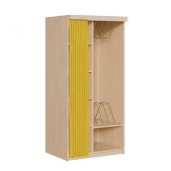 Liegepolsterregal mit Vorhang für 130-150 cm lange Polster, mit Fächern