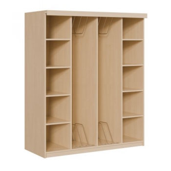 Liegepolsterregal für 160 cm lange Polster, mit Fächern