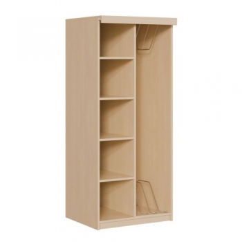 Liegepolsterregal für 160 cm lange Polster, mit Fächern