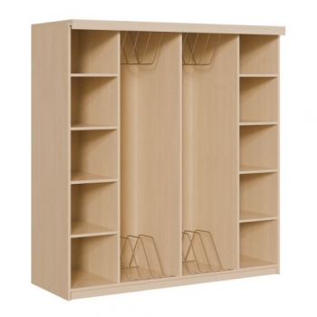 Liegepolsterregal für 160 cm lange Polster, mit Fächern