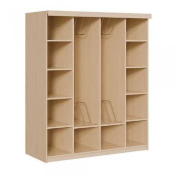 Liegepolsterregal für 130-150 cm lange Polster, mit Fächern