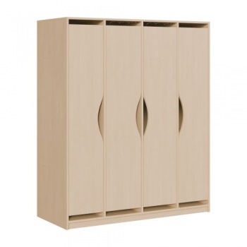 Liegepolsterschrank für 130-150 cm lange Polster, mit Fächern