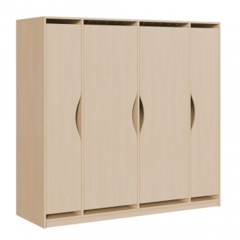Liegepolsterschrank für 130-150 cm lange Polster, mit Fächern