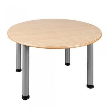 Runder Tisch, Platte mit Schichtstoff