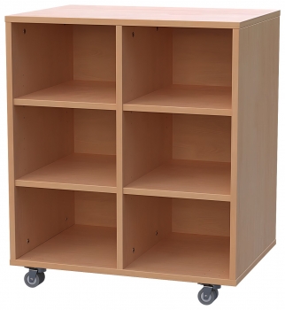 Materialcontainer fahrbar 2-reihig