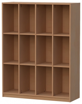Schulranzen-Regal mit 12 Fächern, BxHxT 110x144x40 cm