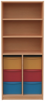 Materialschrank mit 6 hohen Modulboxen