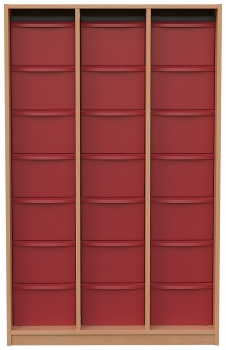 Materialschrank mit 21 hohen Modulboxen