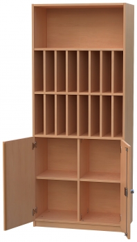 Postfachschrank mit 16 offenen Postfächern