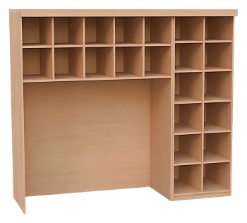 Schrank für Stapelliegen BxHxT 216x190x65 cm