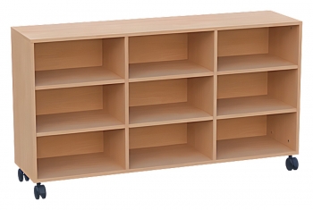 fahrbarer Raumteilerschrank