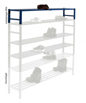 Aufsatzregal 100 cm einfach, für Halbschuhe