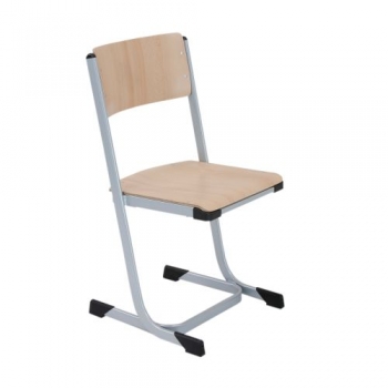 Stapelbarer Schülerstuhl mit Knierolle