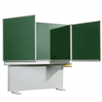 Klapptafel bodenstehend 200x120, grün für Kreide, höhenverstellbar