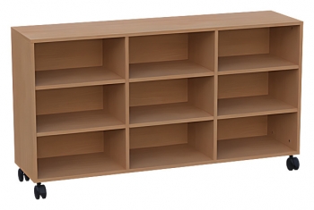 fahrbarer Raumteilerschrank