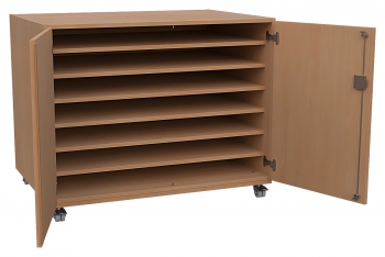 fahrbarer Bilderschrank