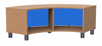 Vierteilkreisregal, feststehend