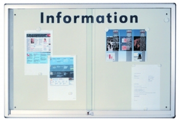 Infovitrine mit Alurahmen